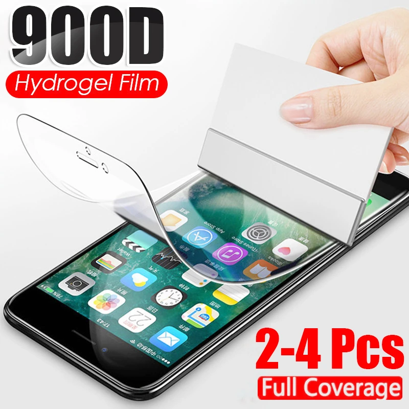 2pcs 900d Hydrogel Film Screen Protector For Iphone 13 12 11 Pro Xs Max