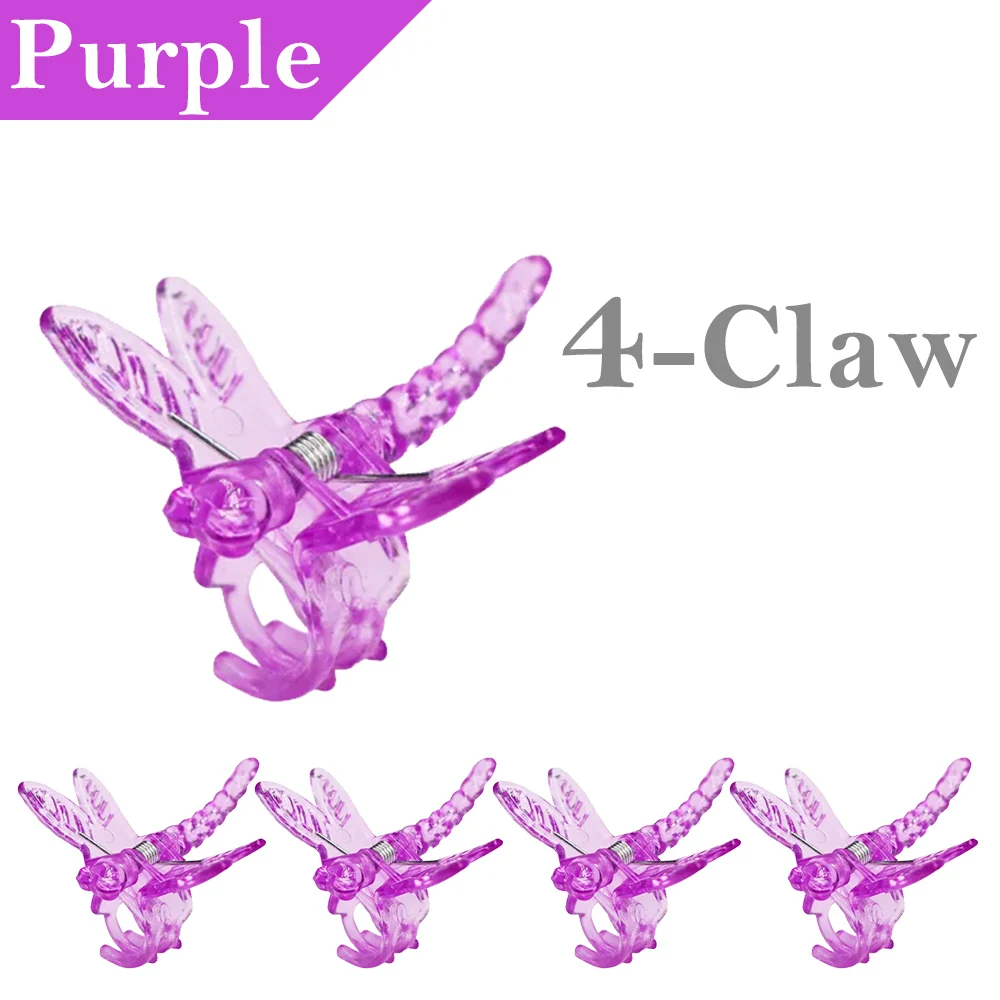 Set of 30/50/100 Dragonfly 4-Claw Plant Support Clips for Orchids and Climbing Vines