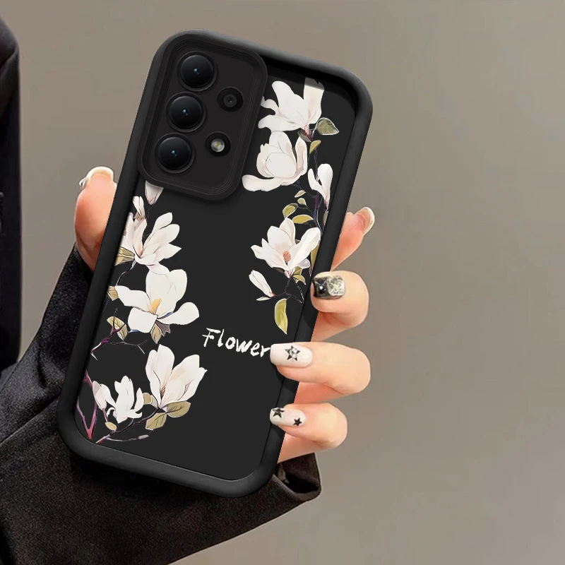Floral Silicone Soft Phone Case - A55 Series