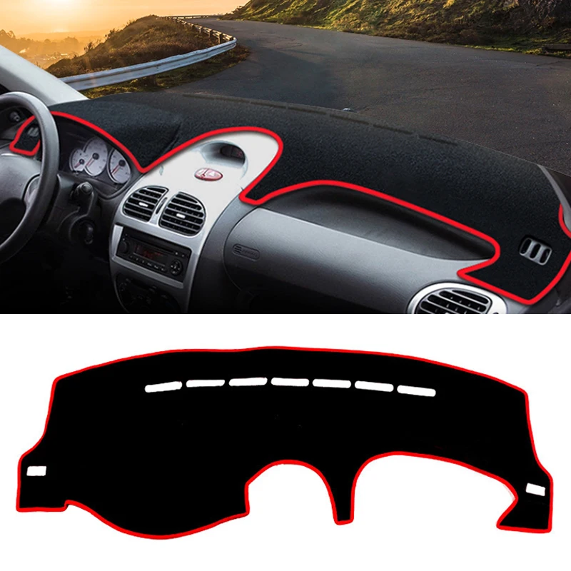 ZELLYA Auto Armaturenbrett Abdeckmatte, Für Peugeot 206 Dashboard Mat Shade  Pad Teppiche rutschfeste Innenraum Trim Schutzpolster.,LHD-A: :  Auto & Motorrad