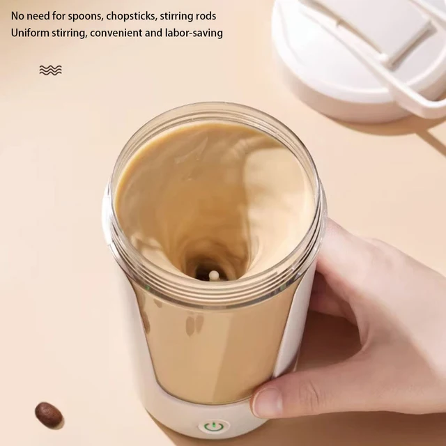 450ml Electric Automatic Mixing Cup Portable Whey Protein Shaker Bottle USD Rechargeable Fully Automatic Stirring Cup For Home 3