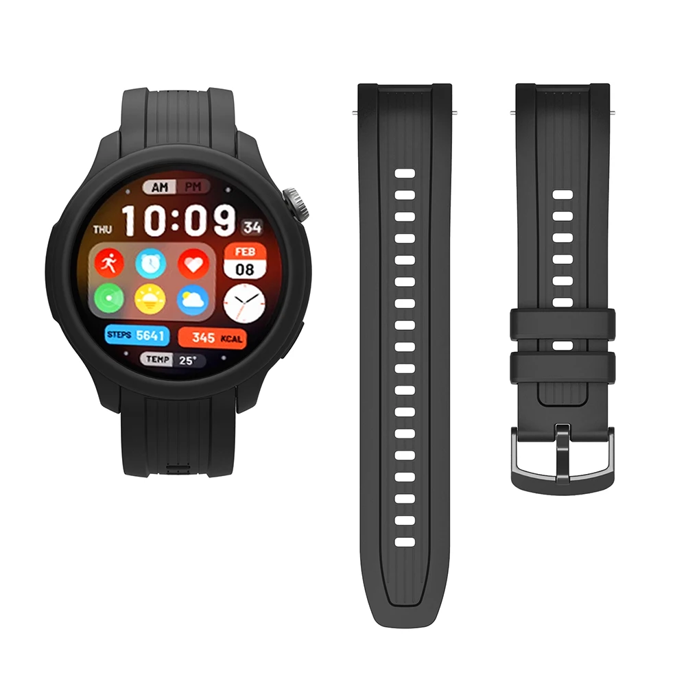 Silicone Strap with Protective Case Cover