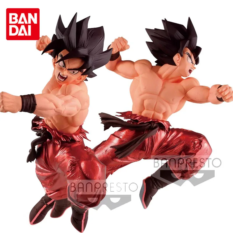 

Bandai Original Dragon Ball Saiyan Kaiouken Son Goku Anime Action Figures Toys for Boys Girls Kids Gift