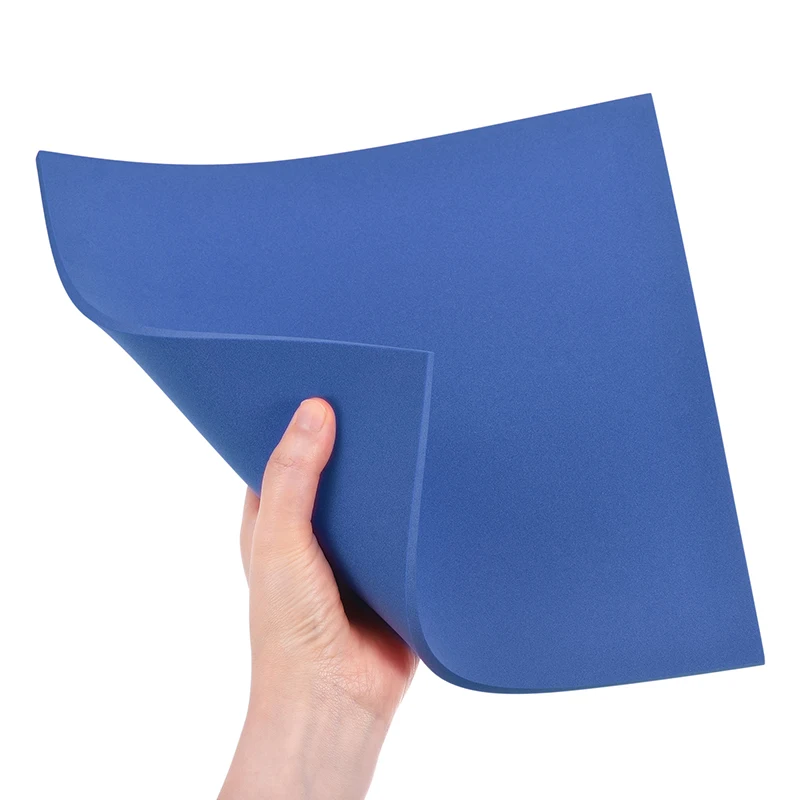 4pcs 3/5/7/10mm Blue EVA Foam Sheets Spone Foam 10x10 Inch Craft EVA Sheets DIY Handmade Model Making Material