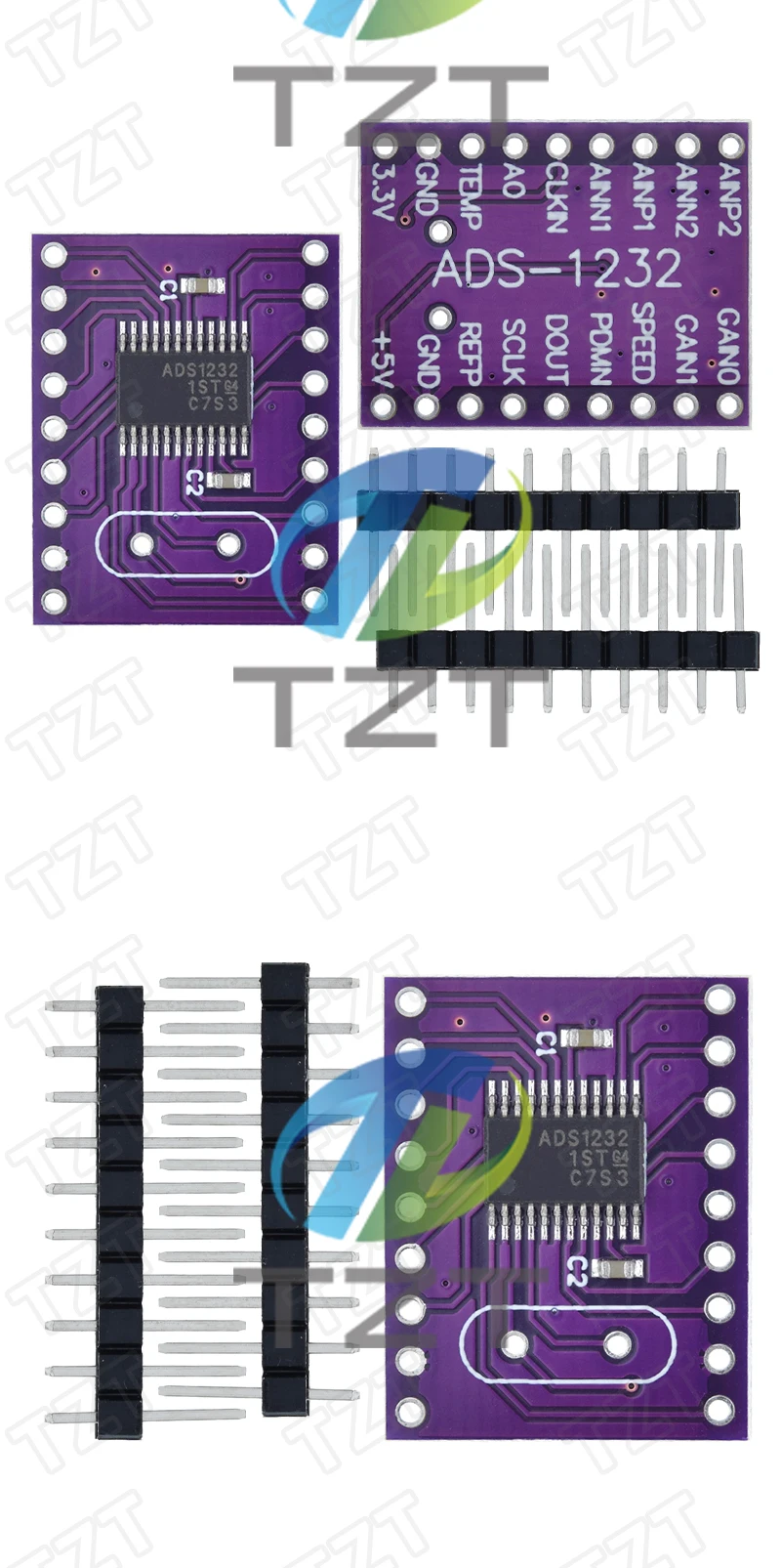 TZT 1/3PCS CJMCU-1232 ADS1232 24-bit Ultra Low Noise Analog-Digital-Wandler ADS1232IPWR Für Arduino STM – Detail 6