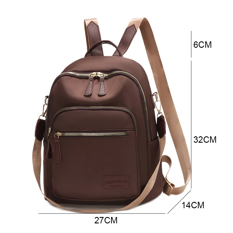 In High Quality Anti-theft Backpack Women Waterproof Oxford