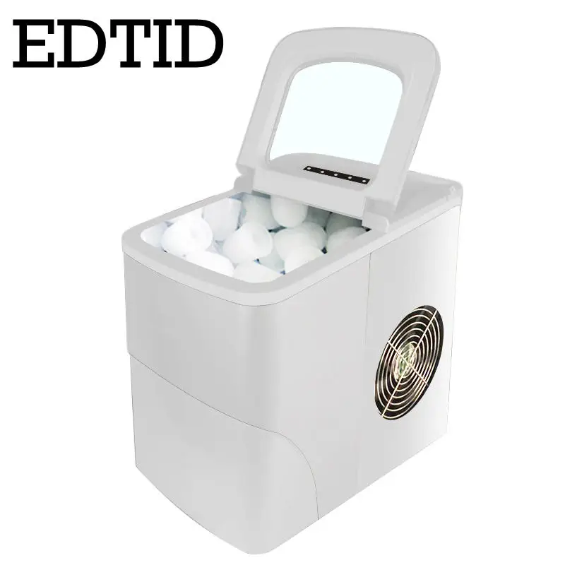 EDTID Portable Automatic ice Maker 12kgs/24H Household bullet round ice make machine for family, bar,coffee shop 5