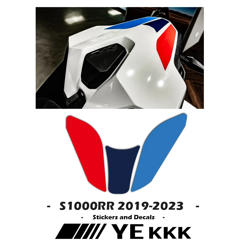 For BMW S1000RR 2019-2023 New Fairing Shell Rear Sticker Decal S1000RR 2023 Rear Seat Sticker Rear Hump Tail Sticker yiqixin remote car key shell 2 button case for vw polo golf leon mii altea jetta sharan seat blank cover for skoda fabia octavia