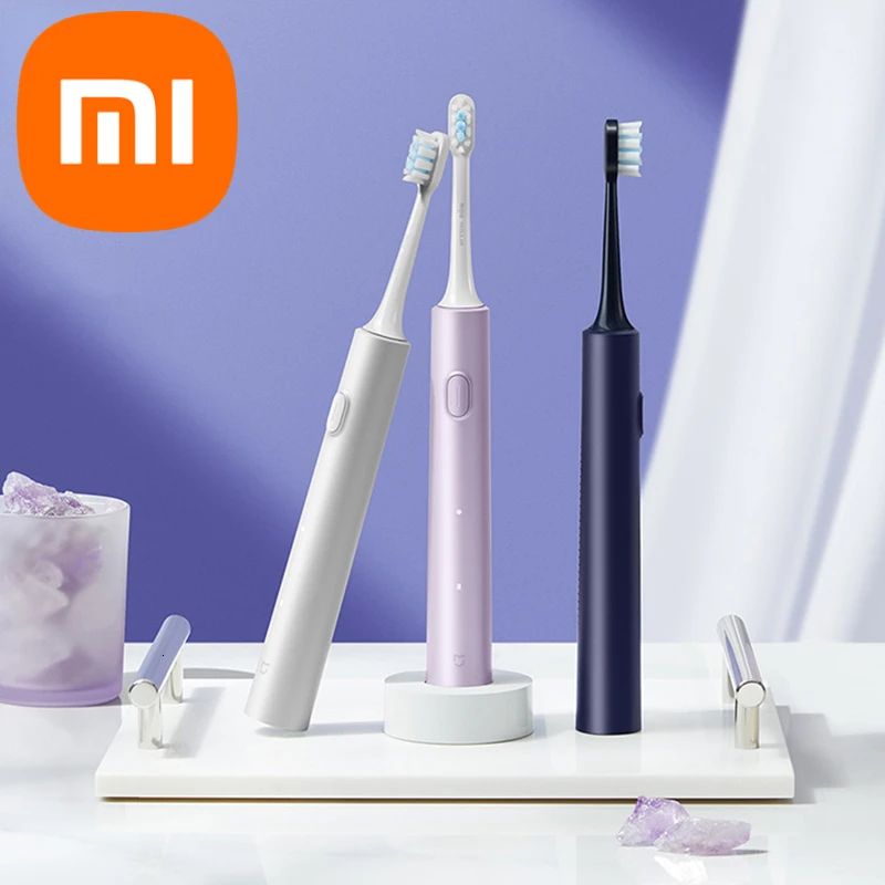 

Набор зубных щеток XIAOMI MIJIA Sonic T302, 4 насадки, IPX8 Водонепроницаемая Беспроводная электрическая зубная щетка