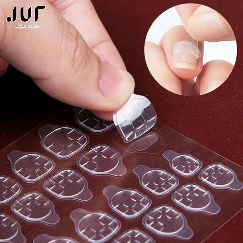 Transparent Double Side Adhesive Tapes Glue Sticker DIY Tips For Fake Nail Acrylic Manicure Gel Makeup Tool 120/240Pcs nail art tools nail glue nail glue tape