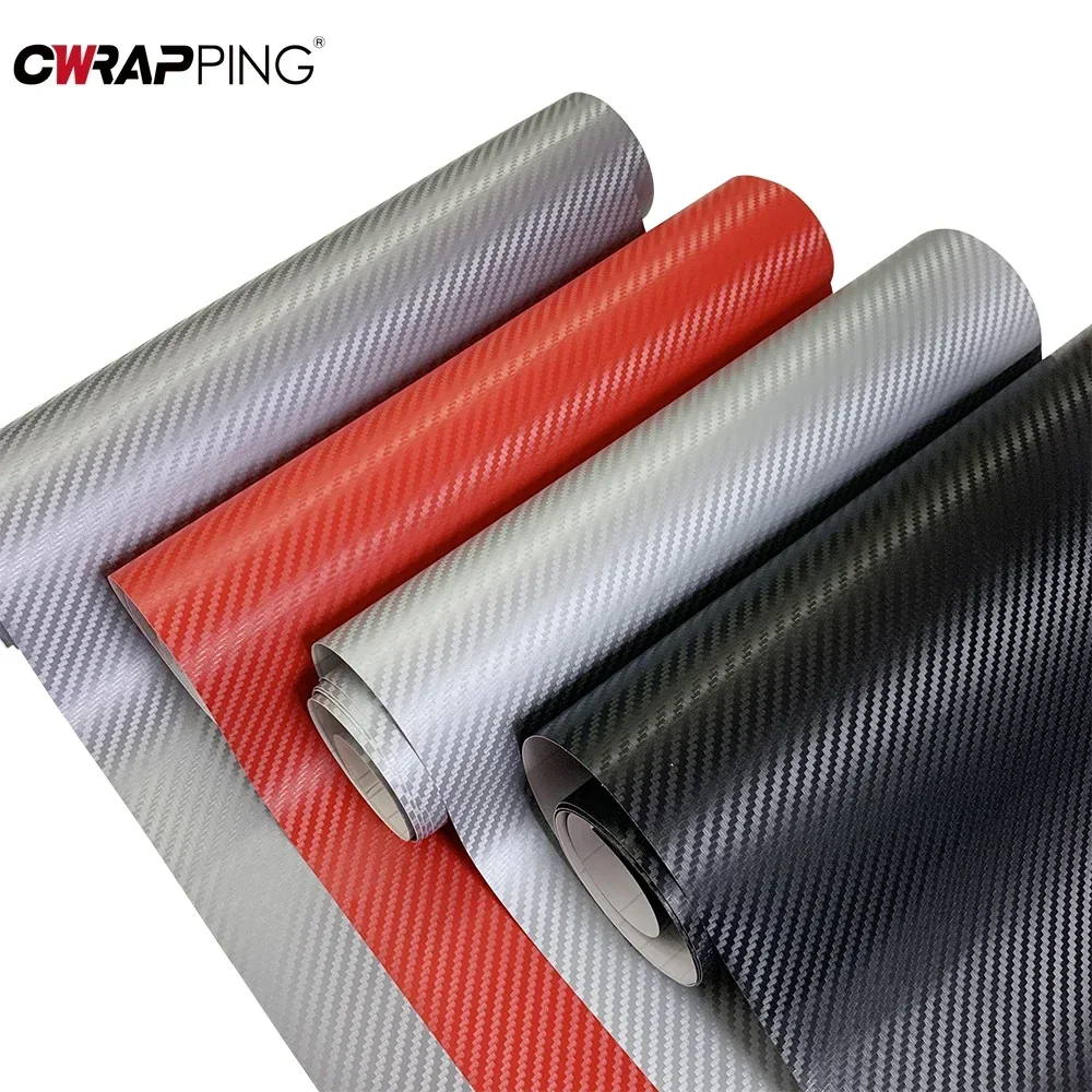 127cm 3D Carbon Fiber Vinyl Wrap Car Exterior Protection Motorcycle Waterproof Vinyl Auto Styling Film for Cars Accessories