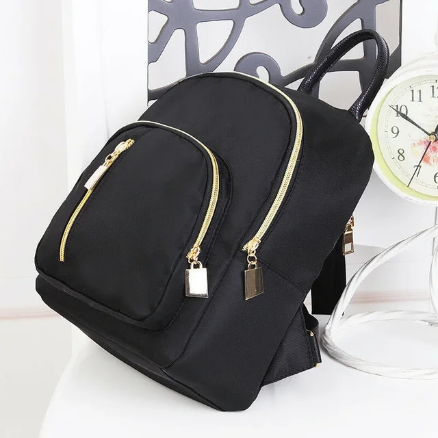 Women's Large Capacity Multizipper Backpack, Travel Shoulder Bag, Organize Your Belongings, Waterproof and Durable, Black 4