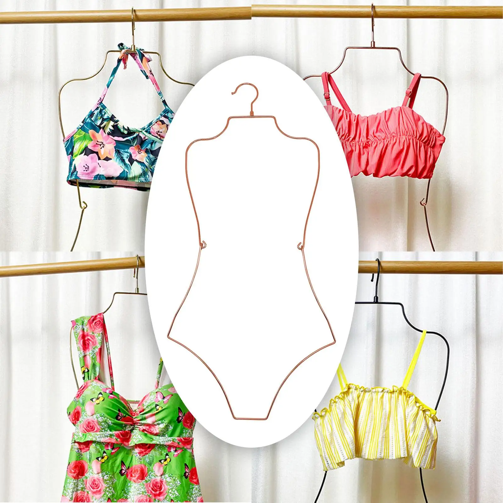 Swimsuit Hanger Lingerie Hanger Display Hanger,Body Shape Display Rack Bikini Hanger Accessories Children Coat Closet Adults 