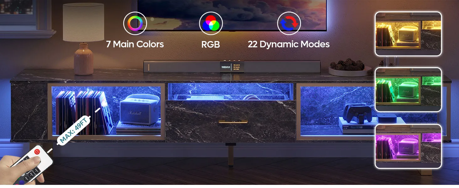 LED Gaming Entertainment Center