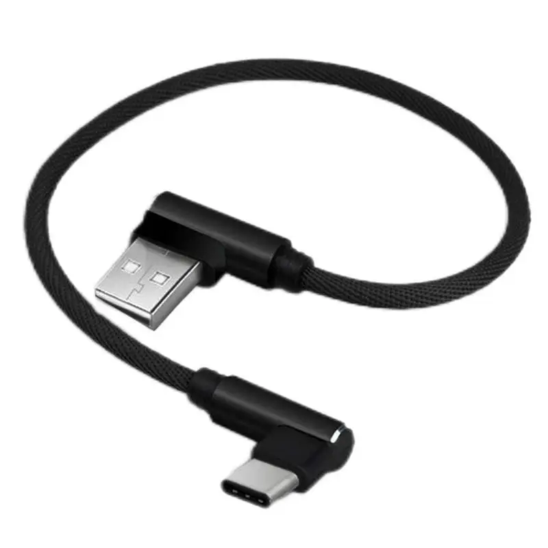 

Double Elbow Type C Cable 90 Degree Right Angle Elbow Data Cord 60W PD Fast Charging Cable For IPhone 13 25cm