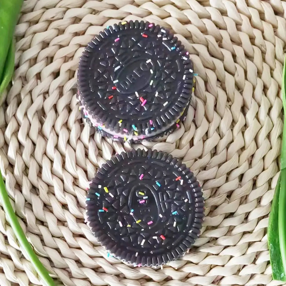 1Pcs Durable New Fidget Biscuit Pinching Toy Stress Relief Big Oreo Squeeze Dessert Toy Super Soft Silicone Stress Relief Toy 5