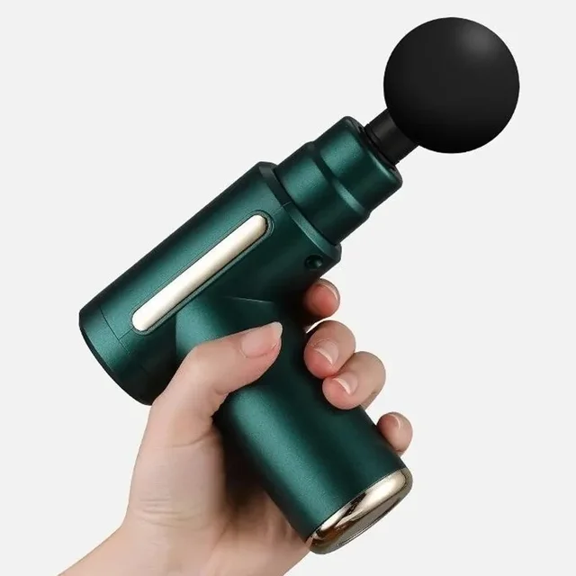 Portable Fascia Gun Vibration Massage Gun For Body Neck Back Deep Muscle Relaxation Fitness Slimming One Head 2
