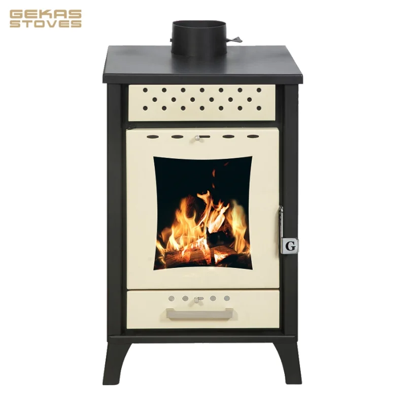 15 kW Wood Burning Steel Stove with Water Jacket | 74% Efficiency Black,  Silver, Red, Beige - AliExpress