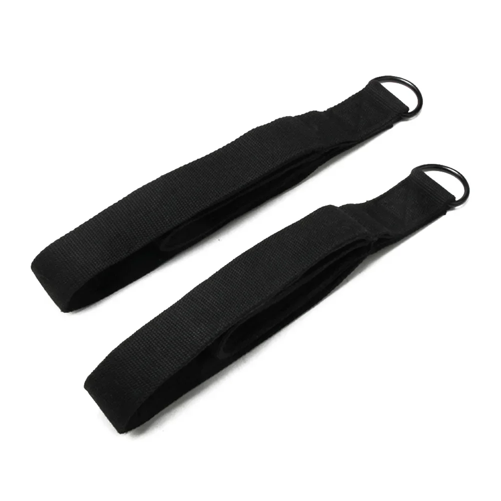 부식 방지 스냅 패스너 37cm 필라테스 발 손목 스트랩 부식 방지 금속 패스너 더블 루프 스트랩 운동 장비