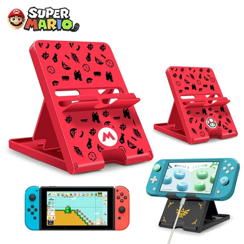 Super Mario Bros Switch Stand Accessori Giochi Console Staffe Per Nintendo Switch Lite Staffa Host Regolabile Universale Regalo
