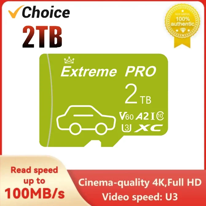 100% Originale 2Tb 100 Mb/S A2 Schede Di Memoria Fotocamera Sd Card 128Gb 64Gb Micro Card Classe 10 512Gb Flash Card Micro Tf/Sd Card