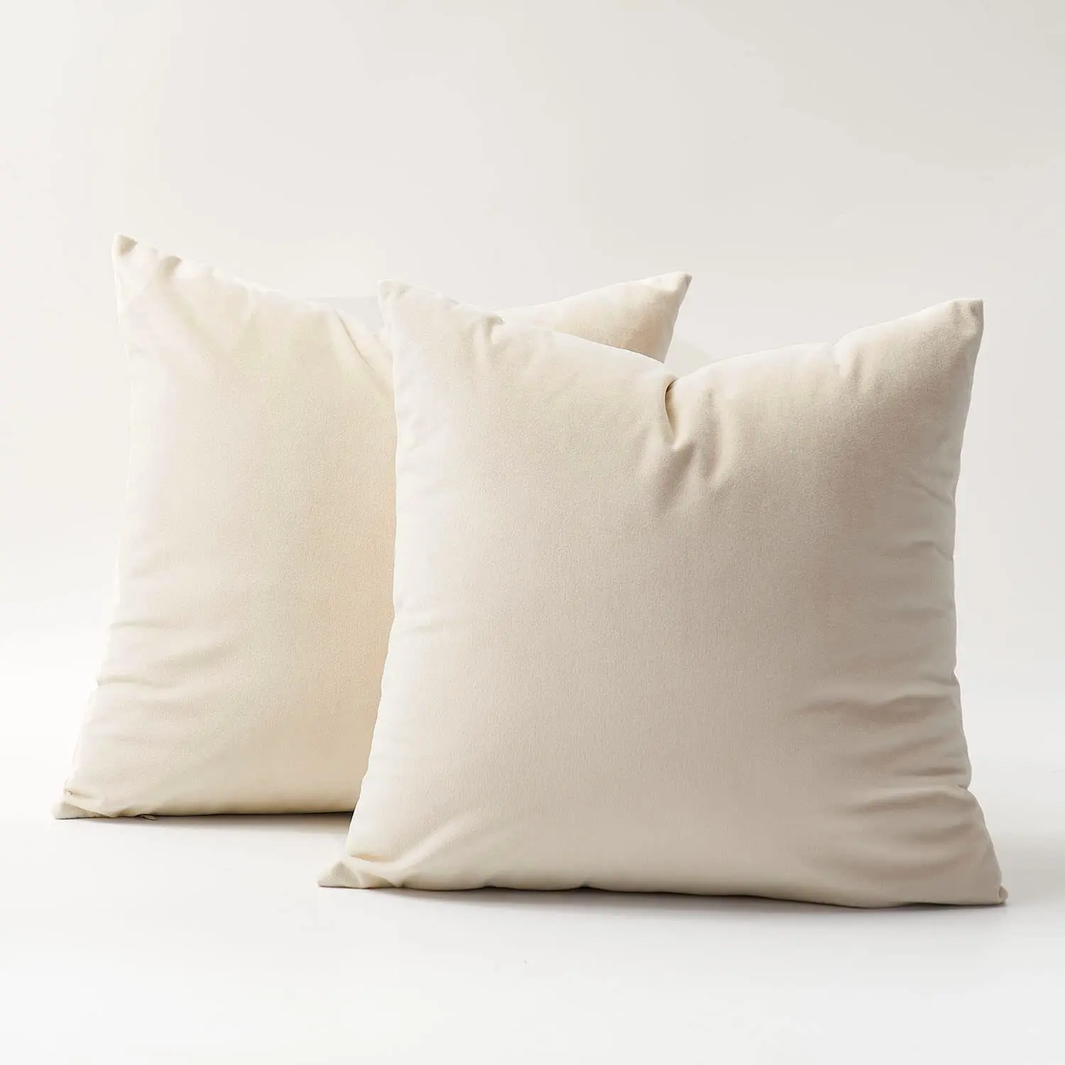 

Velvet Cushion Cover White Soft Pillow Cover 45X45 Pillow Case for Living Room Sofa Decor Nordic Home Decor Throw Pillow Cover
