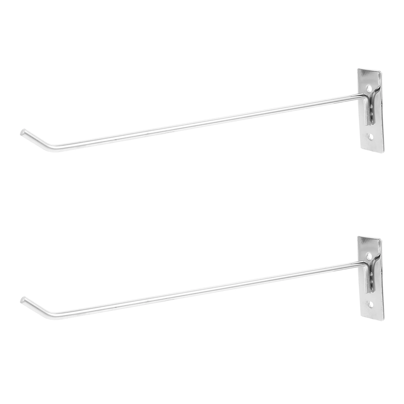 

2 Pcs Hook Peg Board Single Line Wall Nail Straight Metal Home Pegboard Accessories Display Hooks Organizer