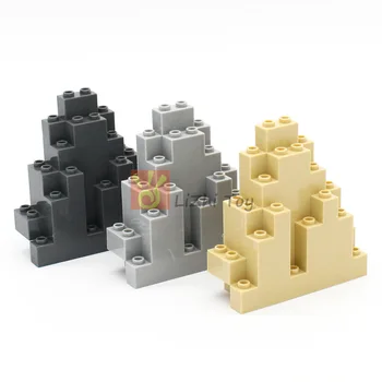2pcs-10pcs MOC Bricks 6083 Rock Panel 3x8x7 Triangular DIY Building Blocks Military Compatible with Castle Garden Mountain Toys 1