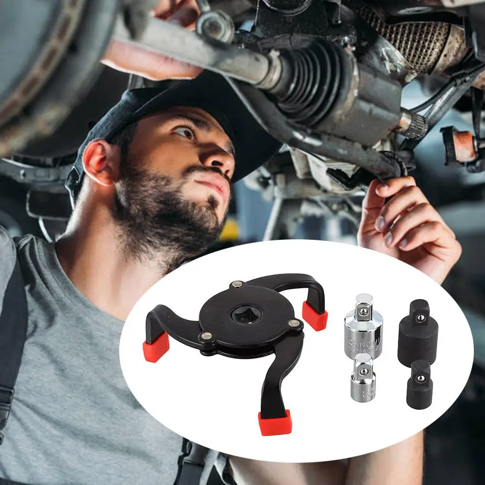 Universal Oil Filter Wrench Tool Car Repair Adjustable 3 Way Oil Three-Claw Filter Removal Tool Interface Special Tools