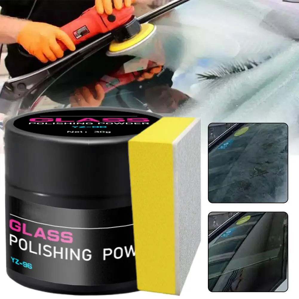 30g Glass Polishing Cerium Oxide Powder Car Window Polish Powder Mirrors Composite Remove Repair Tool Glass Rare Y7F2