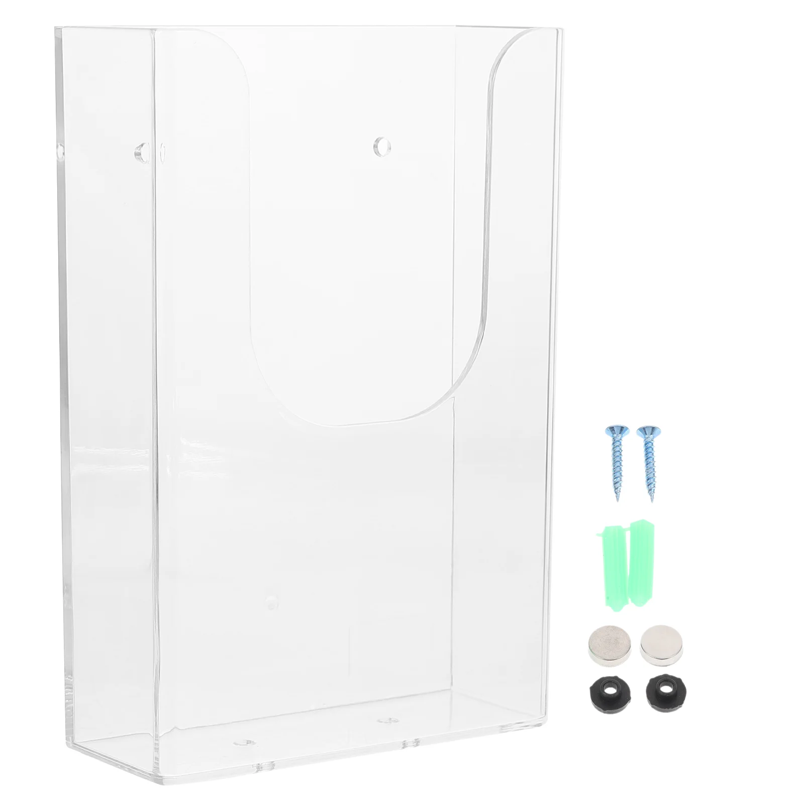 

Hanger Wall-Mounted Document Rack Office Display Shelf Organizer Plastic Storage