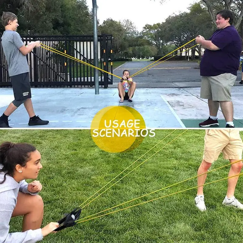 Water Balloon Launcher 300 Yard Long Range 3 Person Slingshot Outdoor Beach Bombs