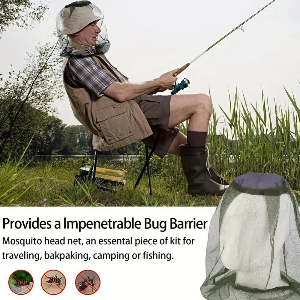 Outdoor Fishing Night Fishing Hat Insect And Mosquito Prevention Hat Net Sun Protection Bee Protection