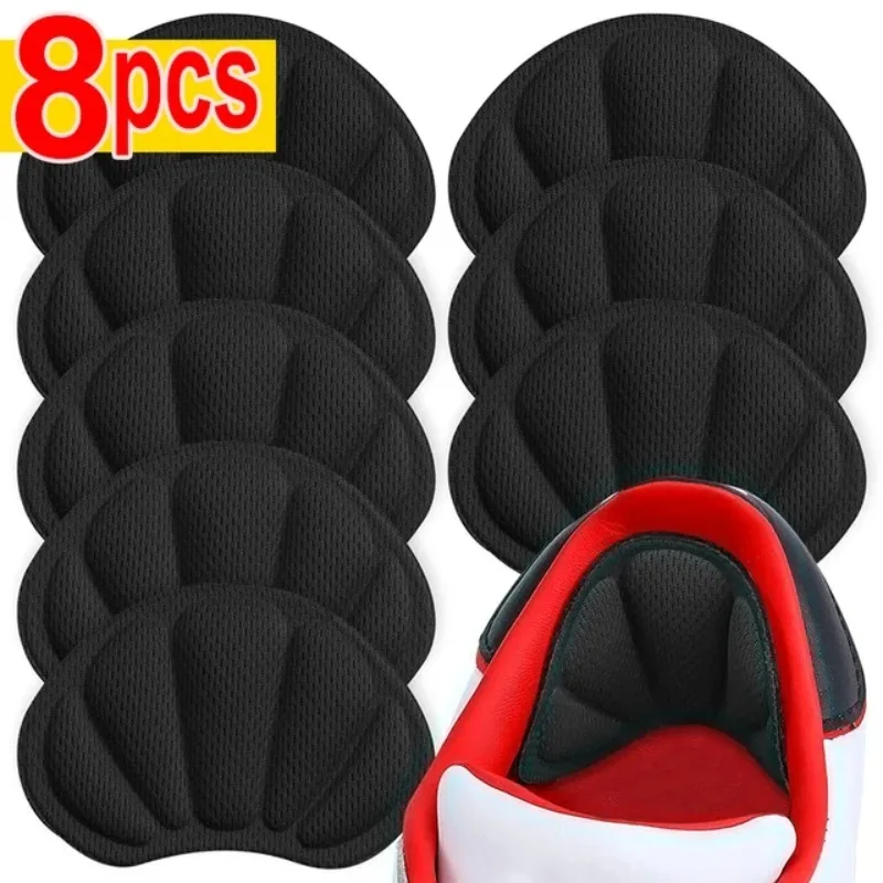 Palmilhas leves para calçados esportivos, almofadas de calcanhar, ajustável, tamanho bonito, adesivo traseiro, antiwear almofada dos pés, almofada de almofada, 2 pcs, 8pcs