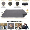 Shake Grain Fleece Camping Mat Outdoor Camping Blanket Waterproof Moistureproof Thickened Portable Foldable Picnic Mats 4