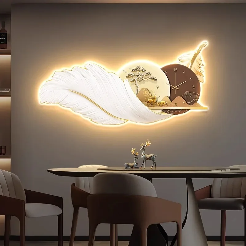 Luminous Vintage Luxury Wall Clock Unusual Artcreative Mechanic Silent Wall Clock Fashion Modern Kawaii Metal Horloge Home Decor - Image 3