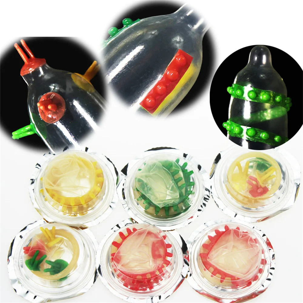 Male Sex Toys 5pc Ribbed Vibrate Sleeve Penis Extend Comdom Clitoris Massage Delay Cock Ring Enlargement Sheath