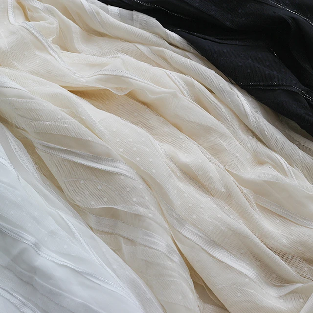 semi rigid white tulle fabrics