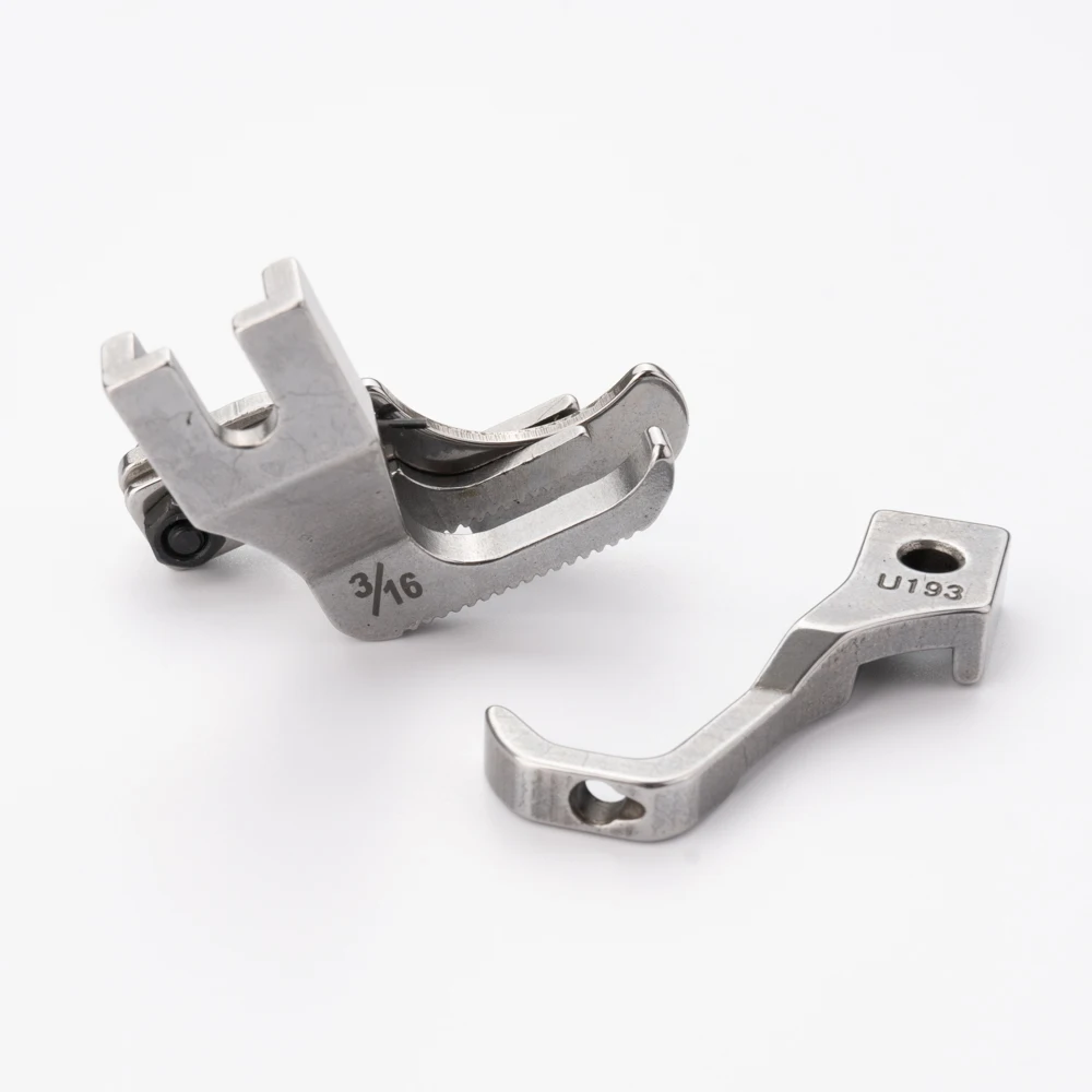 U586 상단 스티치 워킹 발 오른쪽/왼쪽 가장자리 가이드 산업용 DY 재봉틀 액세서리 용 노루발 U192 U193