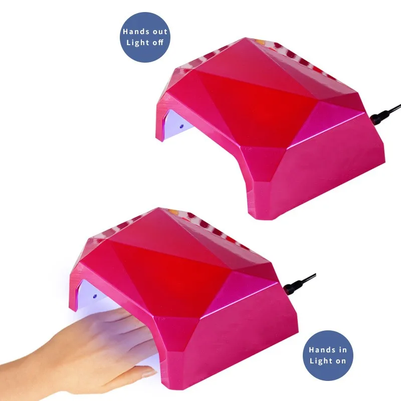 New 36W quick-drying diamond UV phototherapy lamp nail lamp hand and foot nail curing lamp solar lamp Christmas gift 2