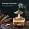 Rain Cloud Night Light humidifier with raining water drop sound and 7 color led light essential oil diffuser aromatherapy 1