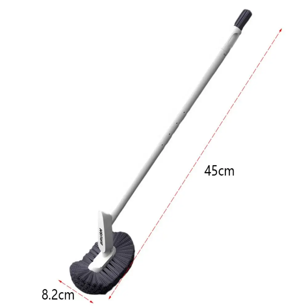 Long Handle Household Toilet Brush Wall Mounted Quick Drying Bent Head Corner Gap Brush Bathroom Cleaning Tools