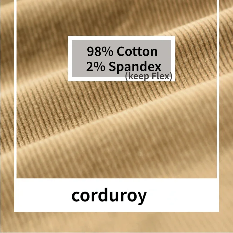 Men Casual Pants Corduroy Loose Wide-legged 4XL