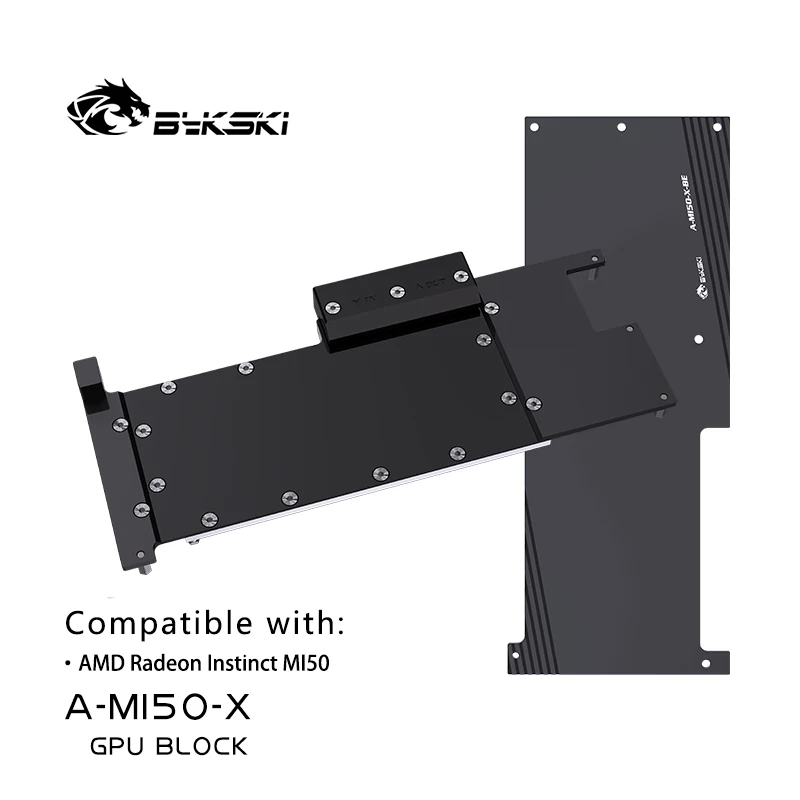 Bykski Water Block AMD Radeon Instinct MI50 Copper Cooling Radiator For AMD MI50 Graphics Card GPU Cooler All Metal A MI50 X