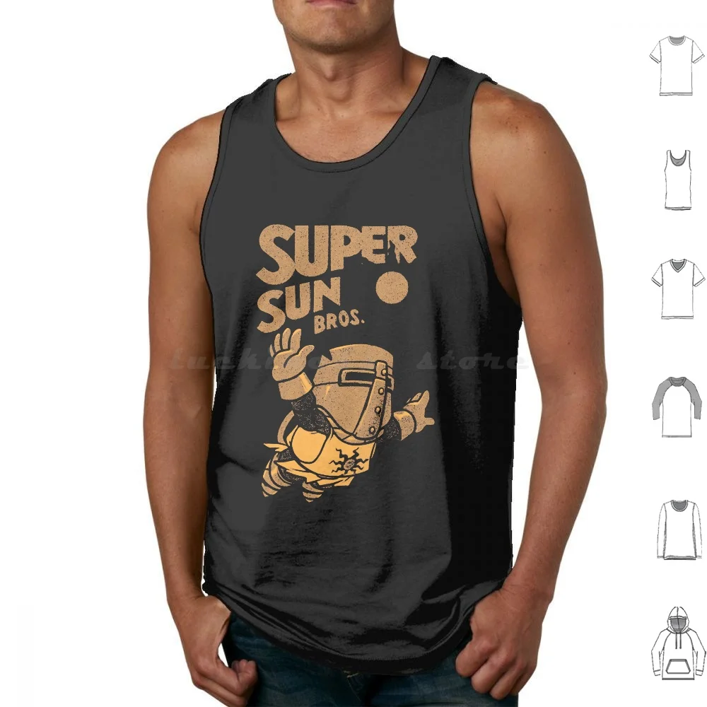 Best Popular Super Sun Bros Graphic Pen Canotte Gilet Senza Maniche Sun Bros Sun Bros Smash Bros Sun Bros Super Smash Bros