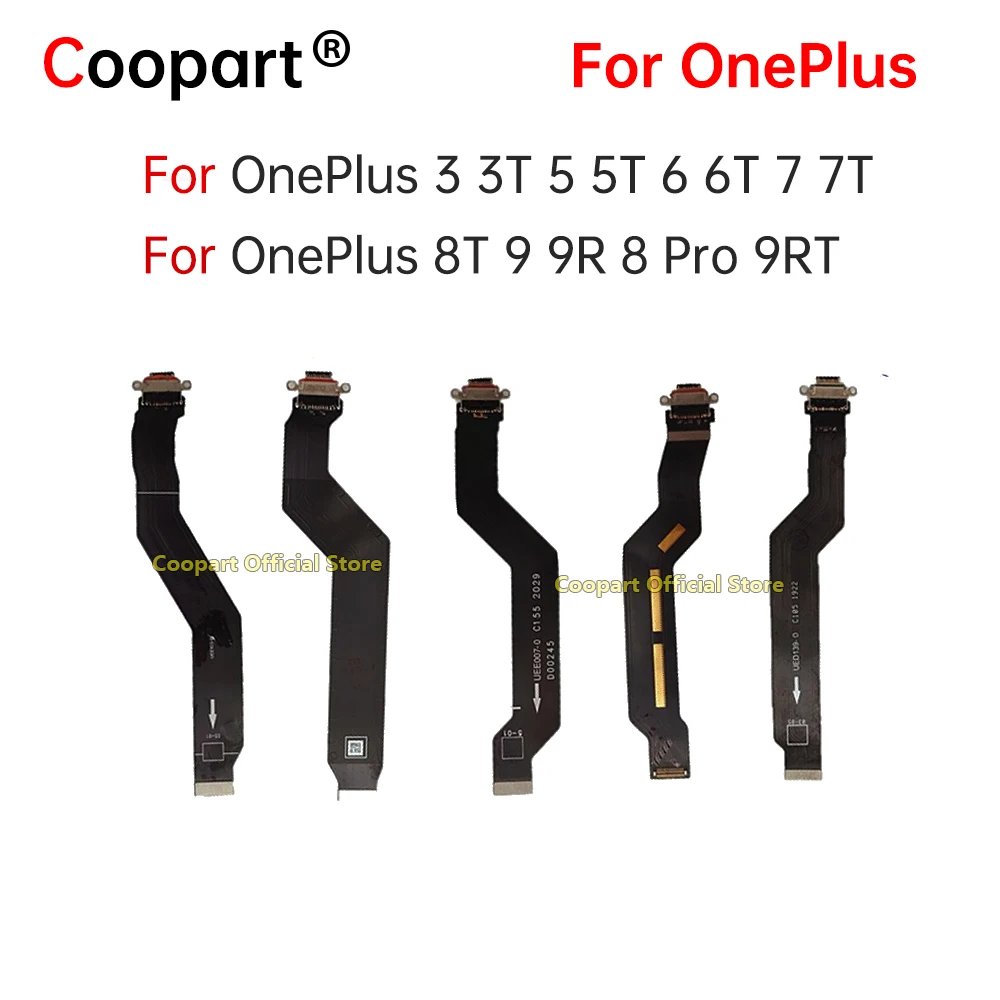 

USB-порт для зарядки типа C, док-разъем, гибкий кабель для OnePlus 3 3T 5 5T 6 6T 7 7T 8T 9 9R 8 Pro 9RT, запасные части в сборе