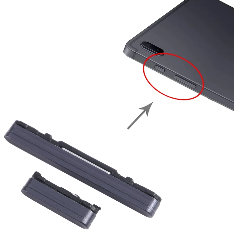 1set Power Button + Volume Control Button For Samsung Galaxy Tab S7 FE SM-T730 / SM-T733 / SM-T736B SM-T735