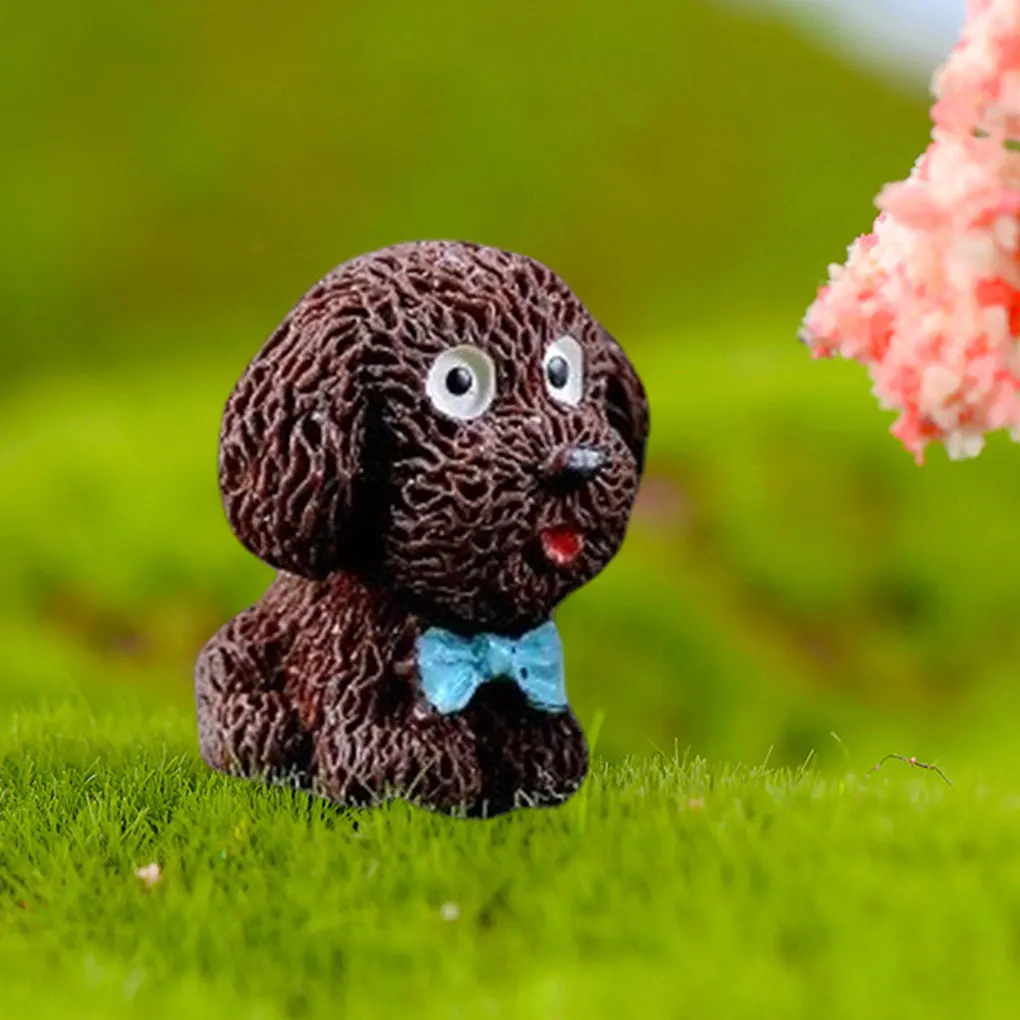 

Decorations Dog Resin Miniatures Ornaments Toys Simulation Accessories