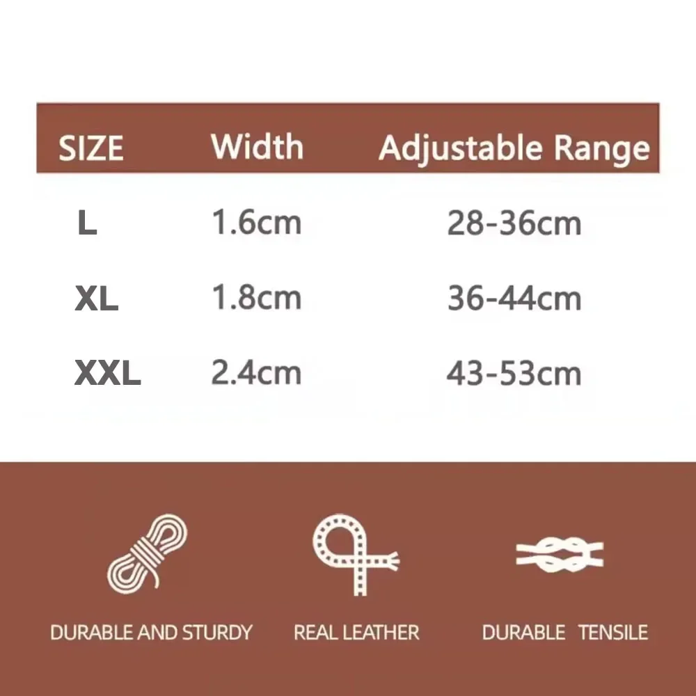 Soft Leather Dog Collar Braided Pet Collar Adjustable Dog Strong & Durable for Small Medium Dogs Pet Supplies for Bulldog