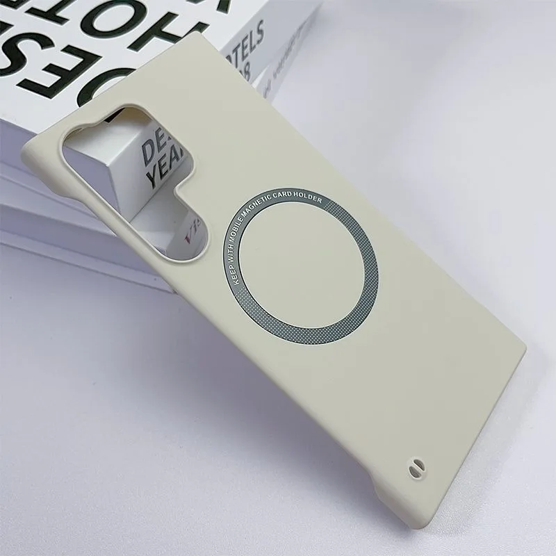Fashion Frameless Magnetic Slim Case with Magsafe Wireless Charging – PC Hard Cover
